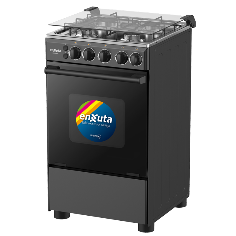 Cocina negra multigas con termocupla Enxuta
